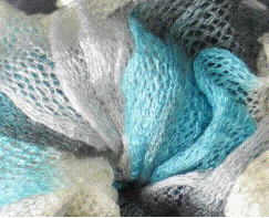 metal turquoise cream honeycomb